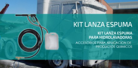 Kit Lanza Espuma JCD para Hidrolavadoras Kit Lanza Espuma JCD para Hidrolavadoras 